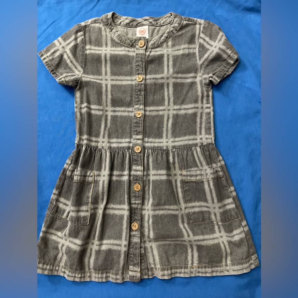 Cute light denim girls dress, size cos 4-5